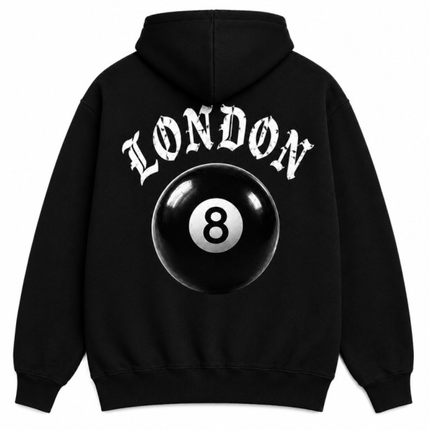 8 Ball Hoodie Black