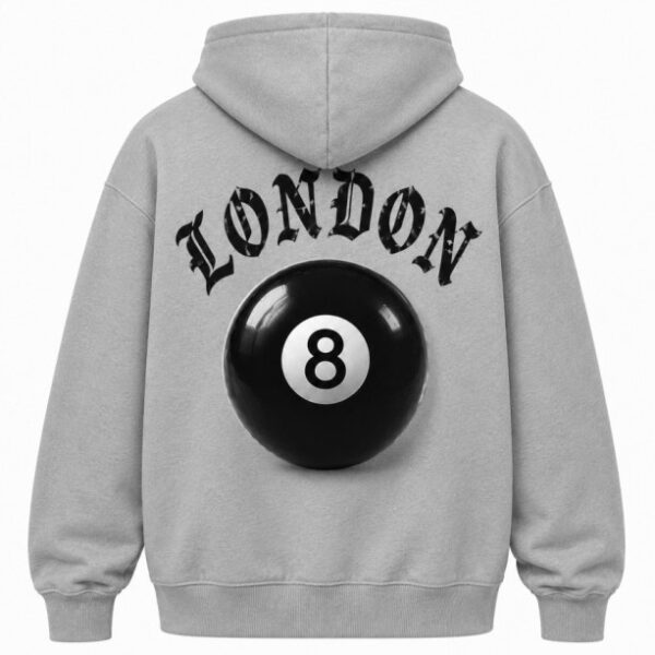 8 Ball Hoodie Grey