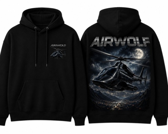 Airwolf Hoodie Black