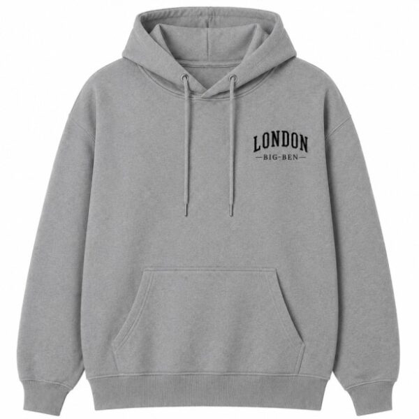 Big Ben Hoodie Grey Front
