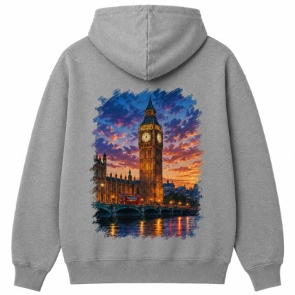 Big Ben Hoodie Grey