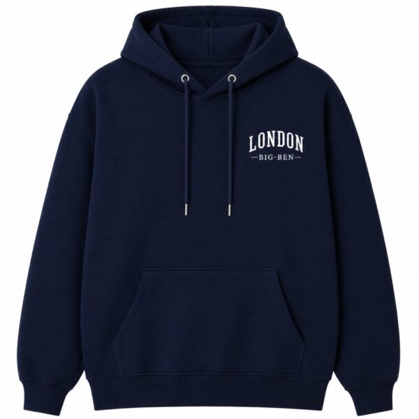 Big Ben Hoodie Navy Front