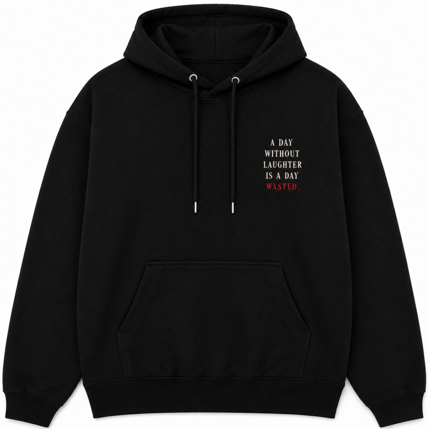 Charlie Chaplin Hoodie Black Front
