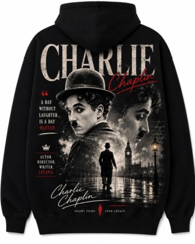 Charlie Chaplin Hoodie Black