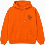 Charlie Chaplin Hoodie Orange Front