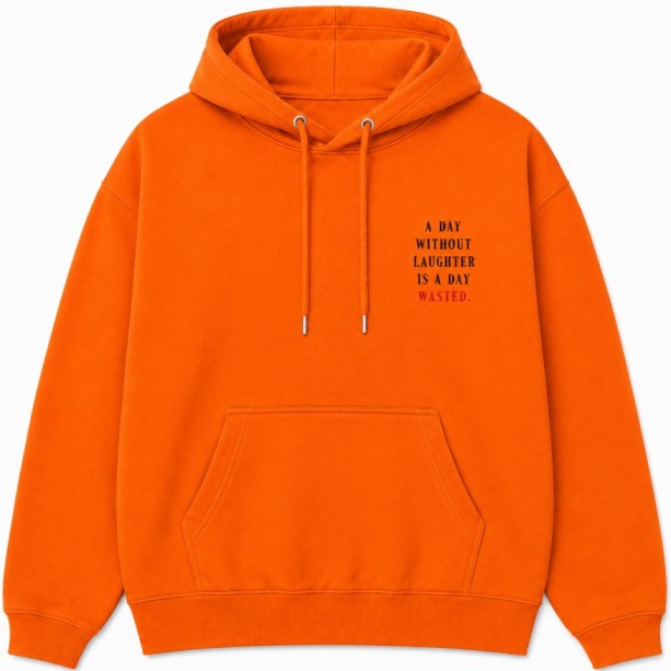 Charlie Chaplin Hoodie Orange Front
