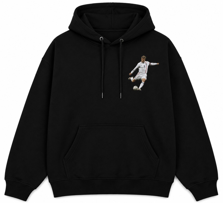 David Beckham Hoodie Black Front