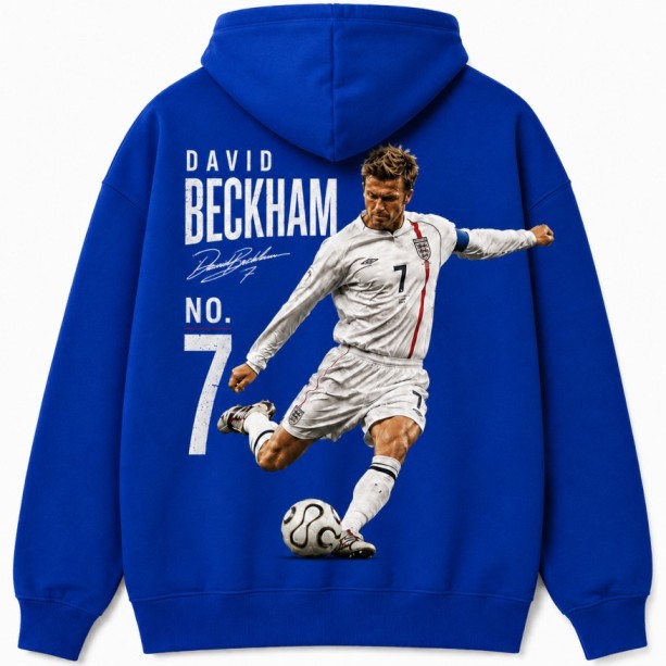 David Beckham Hoodie Blue
