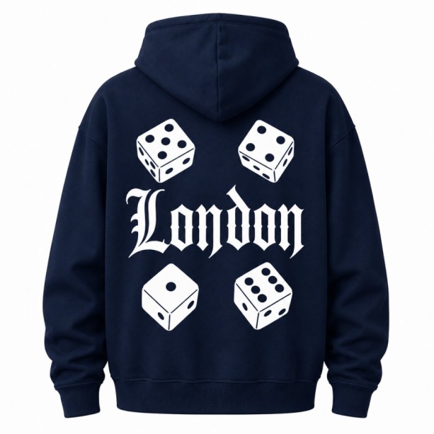 Dice Hoodie Navy