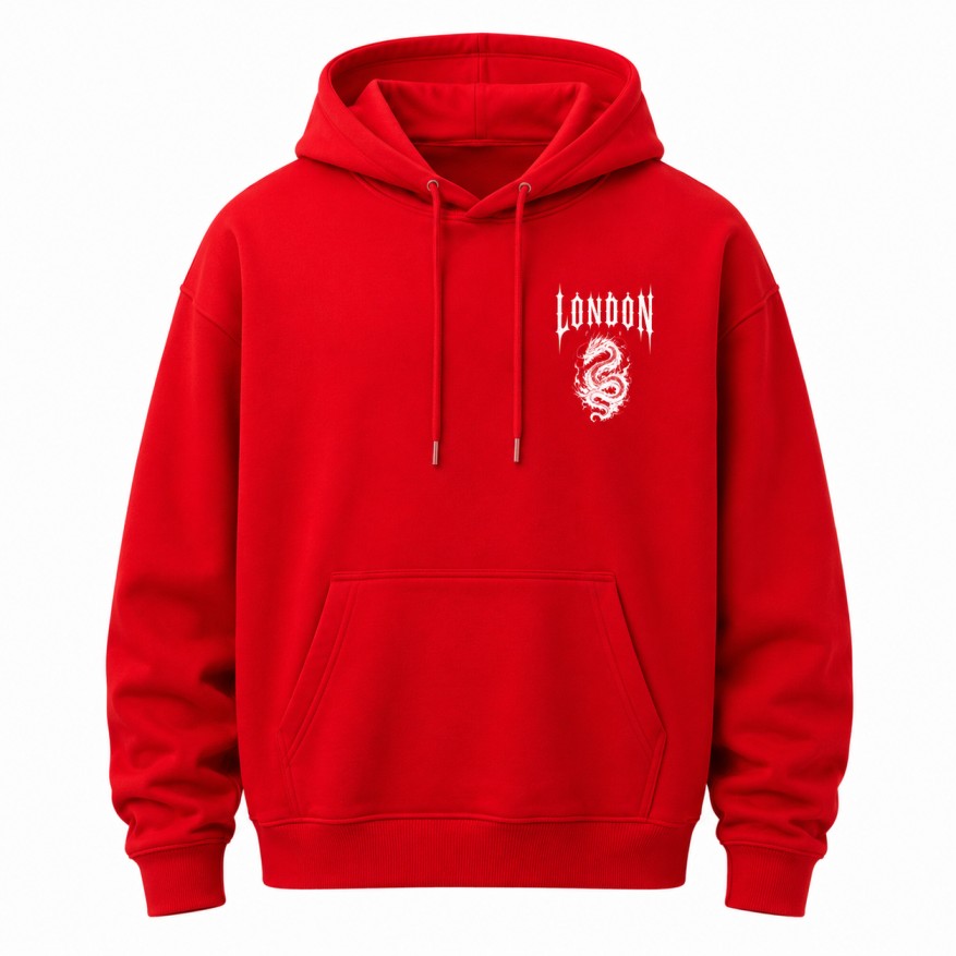 Dragon Hoodie Red Front