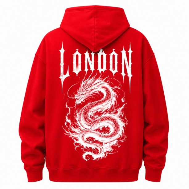 Dragon Hoodie Red