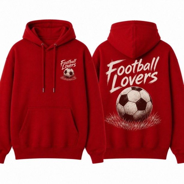 Football Hoodie Red