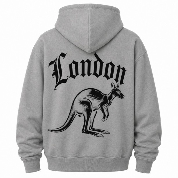 Kangaroo Hoodie Grey