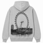 London Eye Hoodie Grey