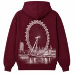 London Eye Hoodie Maroon