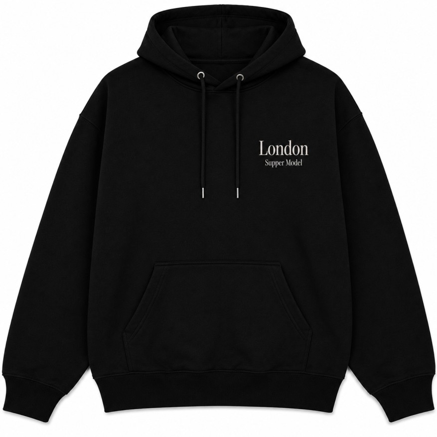 Naomi Campbell Hoodie Black Front