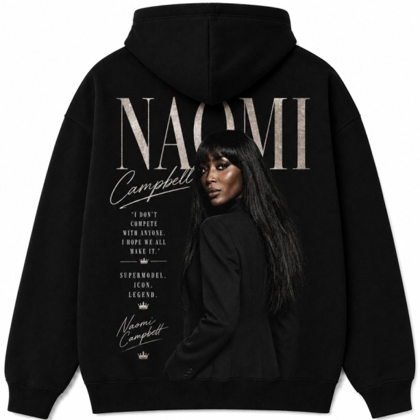 Naomi Campbell Hoodie Black