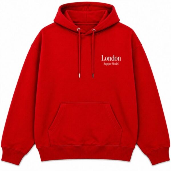 Naomi Campbell Hoodie Red Front