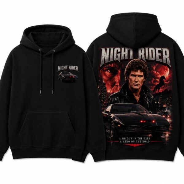 Night Rider Hoodie Black