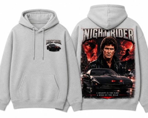 Night Rider Hoodie Grey