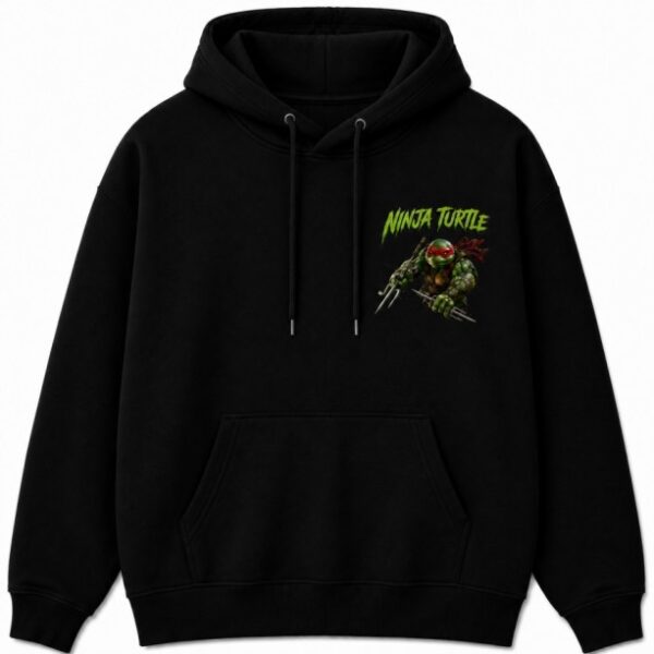 Ninja Turtle Hoodie Black Front