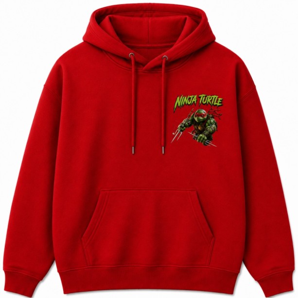 Ninja Turtle Hoodie Red Front