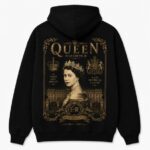 Queen Elizabeth Hoodie Black