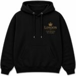 Queen Elizabeth Hoodie Black Front