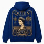 Queen Elizabeth Hoodie Royal Blue