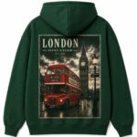 Red Double Decker Bus Hoodie
