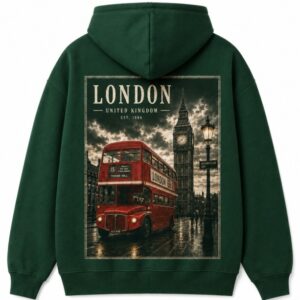 Red Double Decker Bus Hoodie