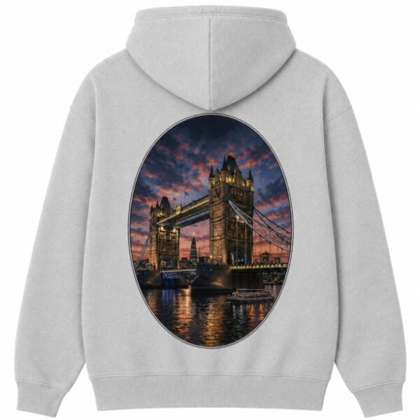 Tower Bridge Hoodie Grey