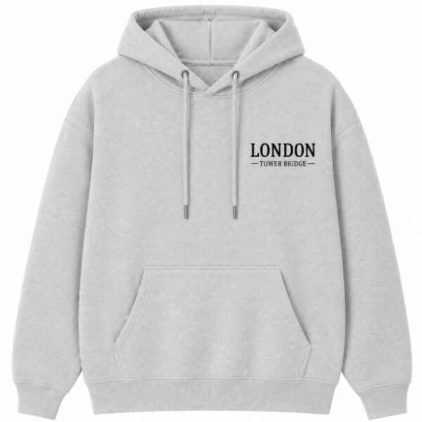 Tower Bridge Hoodie Grey Front