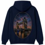 Tower Bridge Hoodie Navy