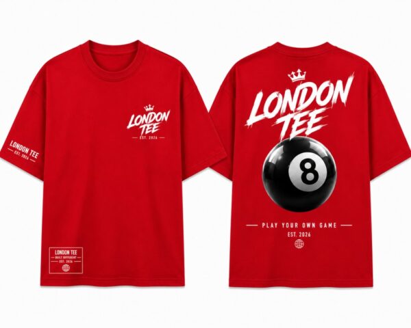 8 Ball Tee Red