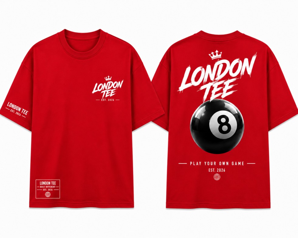 8 Ball Tee Red