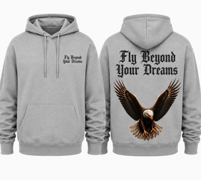 Eagle Hoodie Grey