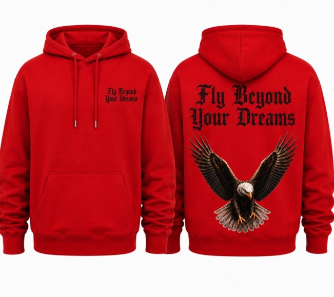 Eagle Hoodie Red