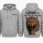 Leopard Hoodie Grey