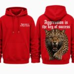 Leopard Hoodie Red