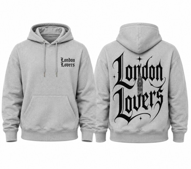 London Lovers Hoodie Grey
