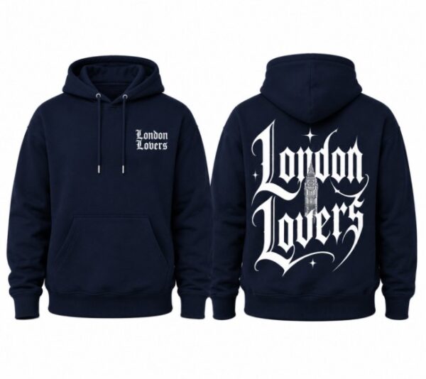 London Lovers Hoodie Navy