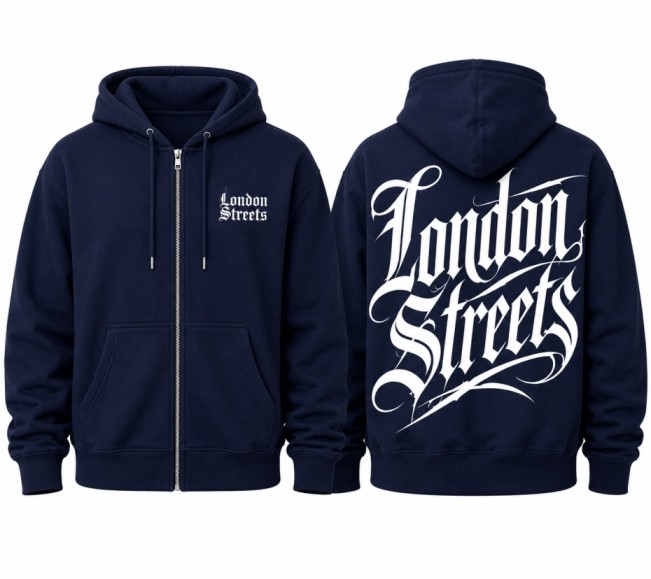London Street Hoodie Navy