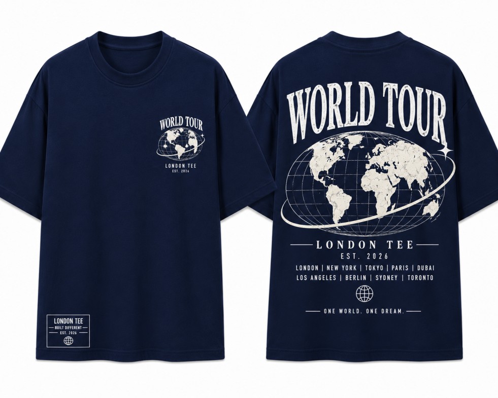 World Tour Tee Navy
