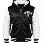 Black And White Varsity Jacket Back