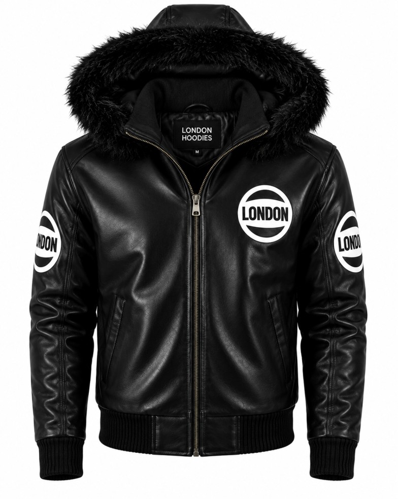 Black Jacket With Fur Hood