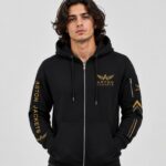 Black Zip Up Aston Hoodie