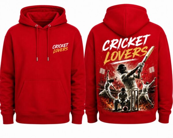 Cricket Hoodie Red