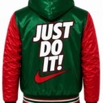 Green Hooded Jacket Back