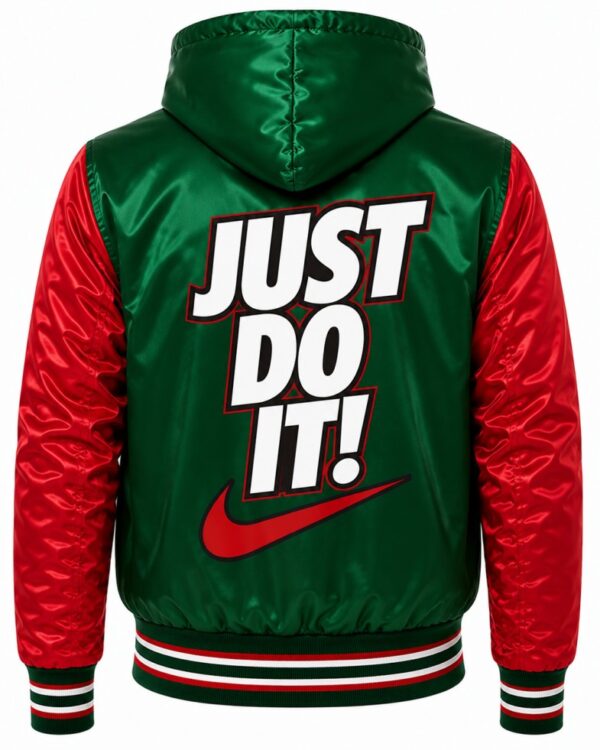 Green Hooded Jacket Back